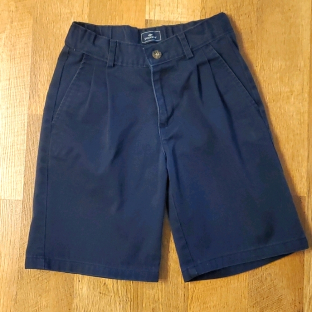 Dockers Boys Navy School Uniform Shorts Size 8